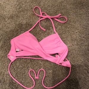 pink bikini top